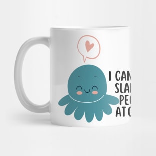 Funny Slapping Octopus Mug